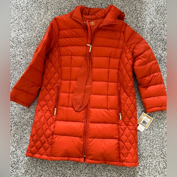 Michael Kors Jackets & Blazers - NWT Michael Kors Spice Orange Packable Quilted Down Puffer Jacket Coat 1X